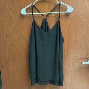 Black racerback tank